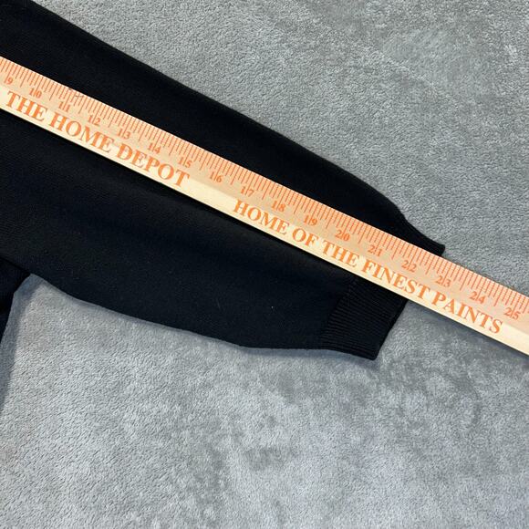 Caslon By Nordstrom Beaded Knit 3/4 Sleeve Cardigan Sweater Black Size 3X Formal - Picture 9 of 10